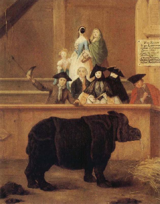 Pietro Longhi The Rhinoceros china oil painting image